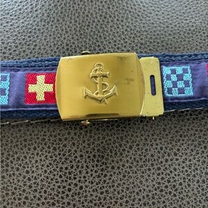 Vintage solid brass colorful belt